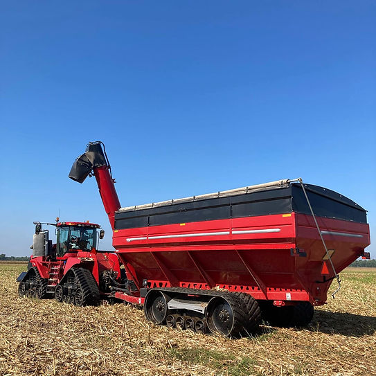 Grain cart rubber tracks by NXT Agricultural